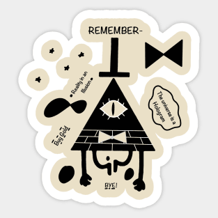 Gravity falls : Bill cipher Sticker